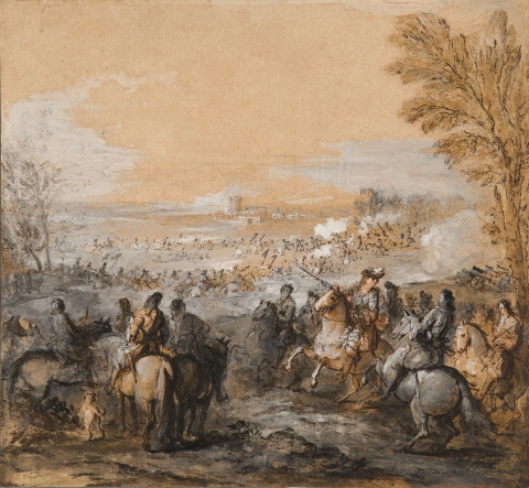 Passage du Rhin à Tolhuis par les armées du roi, le 12 juin 1672