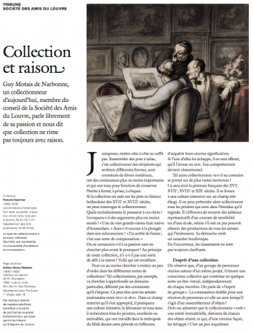 « Collection et raison » par Guy Motais de Narbonne