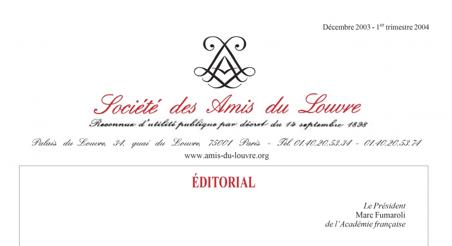 Bulletin trimestriel des Amis du Louvre du 1er trimestre 2004