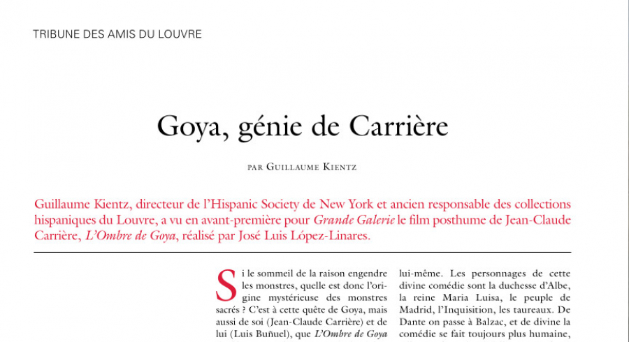 Goya, génie de carrière