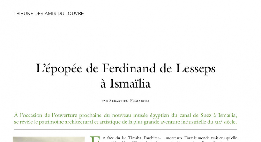 L’épopée de Ferdinand de Lesseps à Ismaïlia