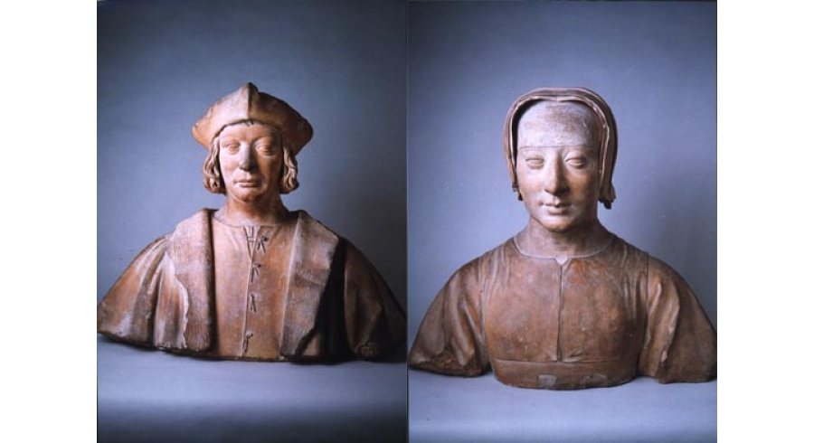 Portrait présumé du chancelier Antoine Duprat (1463-1535). - Portrait de Louise de Savoie, mère de François Ier (1476-1531).