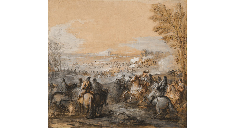 Passage du Rhin à Tolhuis par les armées du roi, le 12 juin 1672